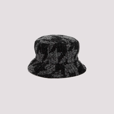 Shop Maison Michel Axel Tweed Hat In Black