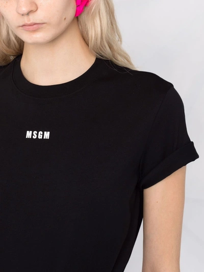 Shop Msgm Logo-print Short-sleeved T-shirt In Mixed Colours