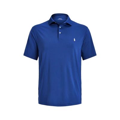 Shop Polo Ralph Lauren Performance Jersey Polo Shirt In Harrison Blue
