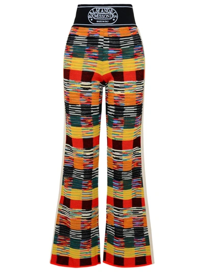 Shop Palm Angels X Missoni Checked Knit Pants In Multi