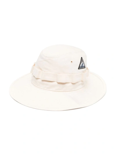 Shop Jil Sander Logo-patch Sun Hat In Neutrals