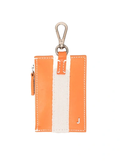 Shop Jacquemus Le Porte Grain Keyring Wallet In Orange