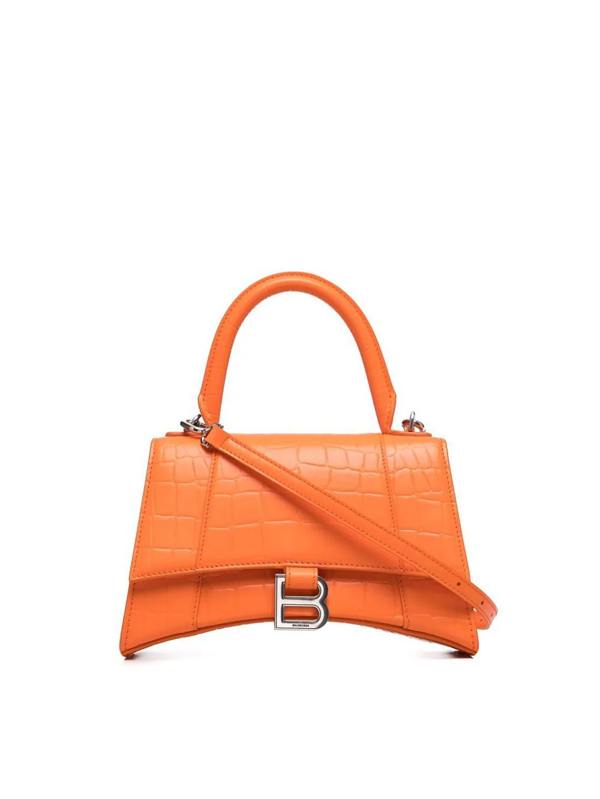 Balenciaga Hourglass Xs Tote Bag In Orange | ModeSens