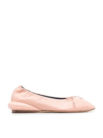 Shop Lanvin Bow-detail Ballerina Shoes In Pink