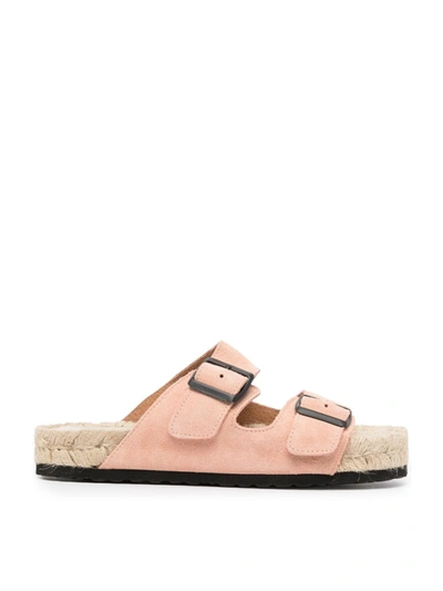 Shop Manebi Nordic Double-buckle Sandals In Pink