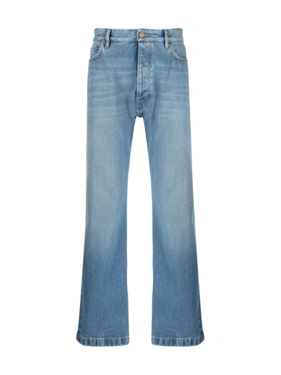 Shop Balenciaga Straight-leg Jeans In Blue