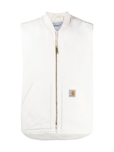 Shop Carhartt Logo-patch Vest In White