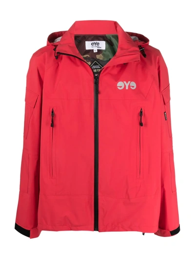 Shop Junya Watanabe Logo-print Lightweight Jacket In Red