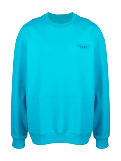 Shop Ader Error Crewneck Sweatshirt In Blue