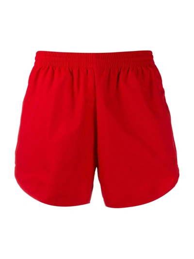 Shop Balenciaga Nylon Shorts In Red