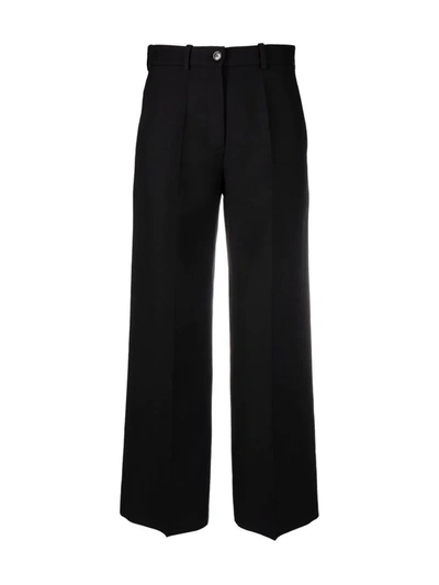 Shop Valentino Tailored Wide-leg Trousers In Black