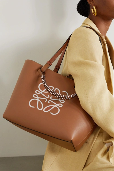 Loewe 'anagram Small' Shopper Bag in Brown