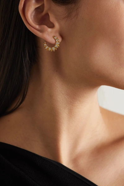 Piaget Sunlight 18-karat Gold, Diamond And Sapphire Earrings | ModeSens