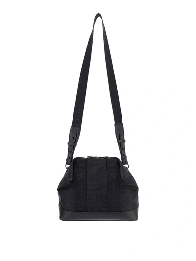 Shop Alexander Mcqueen De Manta Shoulder Bag In Black