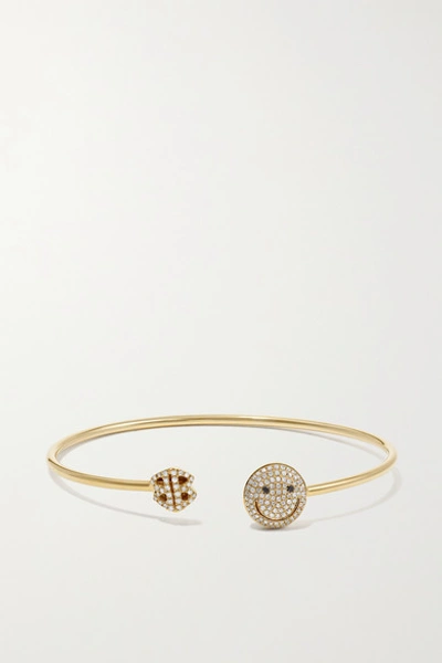 Lorraine Schwartz 18-karat Gold Diamond Cuff In Gold
