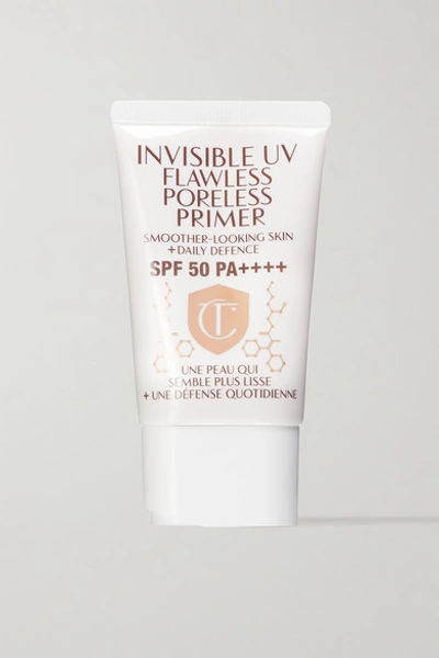 Shop Charlotte Tilbury Invisible Uv Flawless Poreless Primer Spf50 Pa++++, 30ml In Colorless