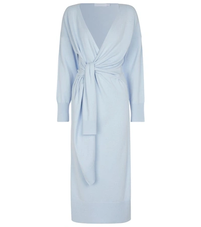 Shop Jonathan Simkhai Skyla Knit Midi Dress In Blue