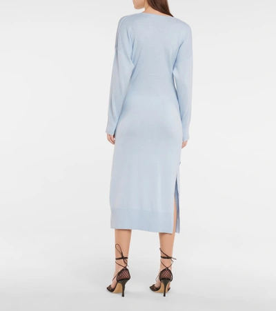 Shop Jonathan Simkhai Skyla Knit Midi Dress In Blue