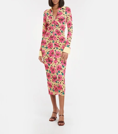 ROTATE BIRGER CHRISTENSEN SIMONE FLORAL PRINTED DRESS P00577480