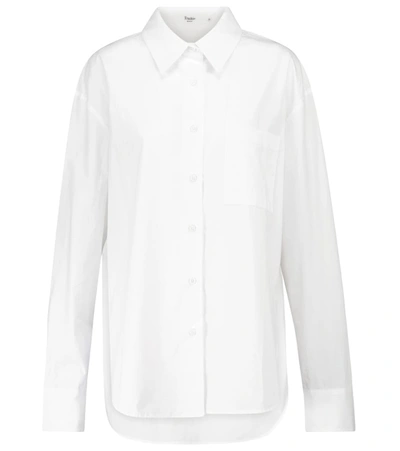 Shop The Frankie Shop Lui Cotton Shirt In White