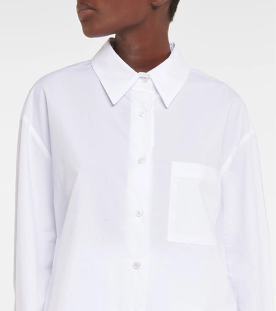 Shop The Frankie Shop Lui Cotton Shirt In White