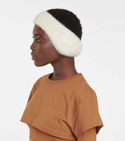 Shop Jacquemus Le Bandeau Neve Headband In Beige