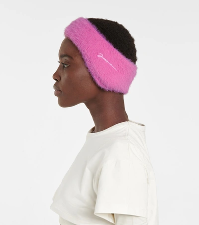Shop Jacquemus Le Bandeau Neve Headband In Pink
