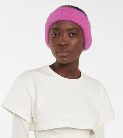 Shop Jacquemus Le Bandeau Neve Headband In Pink