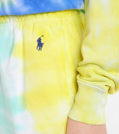 Shop Polo Ralph Lauren Tie-dye Cotton Sweatpants In Multicoloured