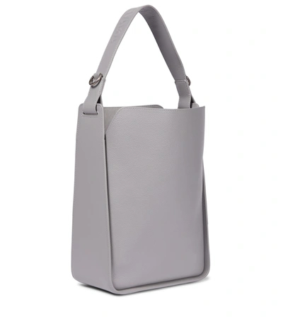 Shop Balenciaga Tool 2.0 Small Leather Tote In Grey