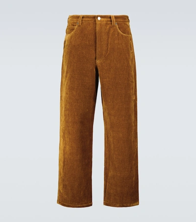 Shop Jacquemus Le Pantalon Velours Corduroy Pants In Brown