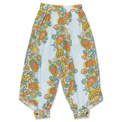 Shop Lanvin Enfant Graphic Print Trousers In Multi