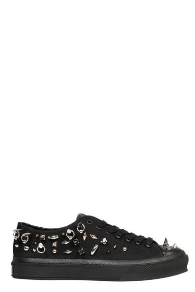 Shop Givenchy Stud Embellished City Sneakers In Black