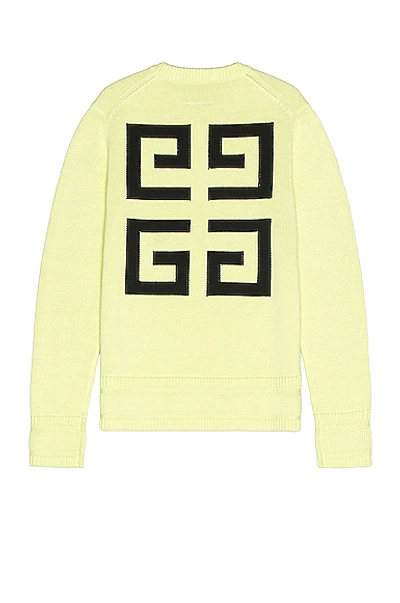 Shop Givenchy Jersey Stitch Sweater In Yellow