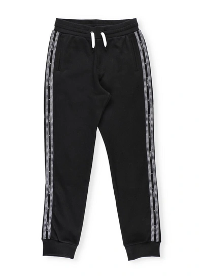 Shop Givenchy Kids Side Stripe Track Pants In Black