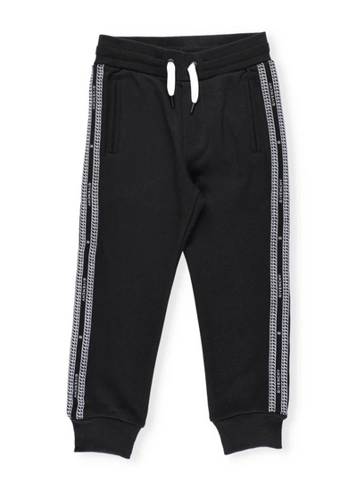 Shop Givenchy Kids Side Stripe Track Pants In Black