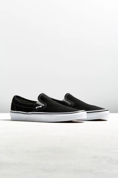 Shop Vans Classic Slip-on Sneaker In Black