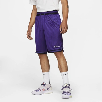 Shop Nike Men's Dri-fit Dna Basketball Shorts In Court Purple,white
