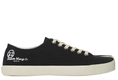 Shop Maison Margiela Tabi Low In Black