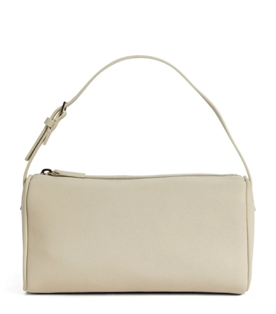 Shop The Row Leather '90s Baguette Bag In Ivory