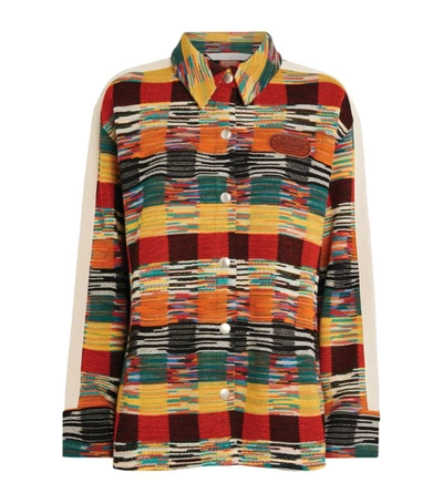Shop Palm Angels + Missoni Check Knitted Shirt In Multi