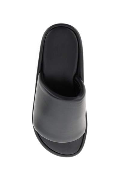 Shop Balenciaga Nappa Rise Flatform Slipper In Black