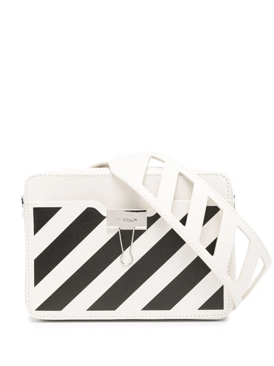 Shop Off-white Diag Industrial Camera Bag In Weiss
