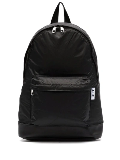 Shop Apc Ultralight Front-pocket Backpack In Black