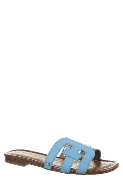 Shop Sam Edelman Bay Cutout Slide Sandal In Dm-true Blue