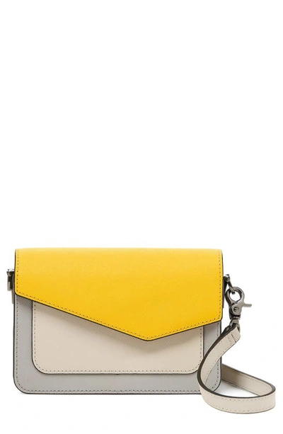 Shop Botkier Cobble Hill Mini Leather Convertible Crossbody Bag In Marigold Pop