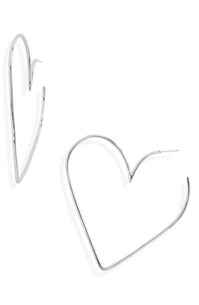 Shop Isabel Marant Heart Earrings In Silver