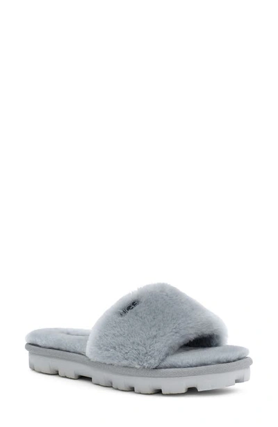 Shop Ugg Cozette Genuine Shearling Slipper In Ash Fog