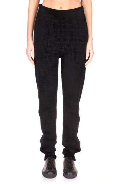 Shop Givenchy 4g Logo Knit Joggers In Black