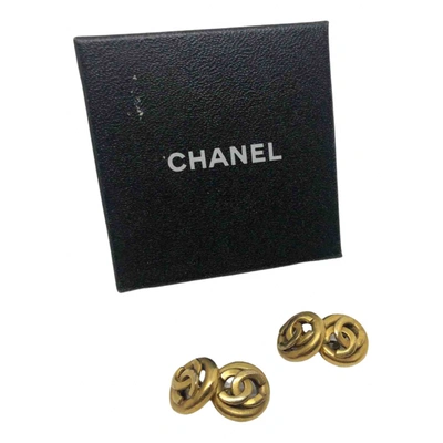 Pre-owned Chanel Yellow Gold Cufflinks